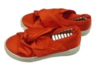 Červené saténové slip on topánky H&M vel. 28