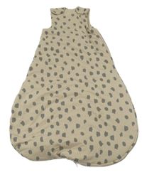 Světlehnědý vzorovaný zateplený spací pytel 