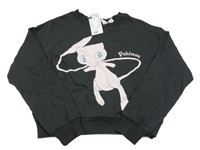Nové - tmavošedá crop mikina s Pokémonem H&M