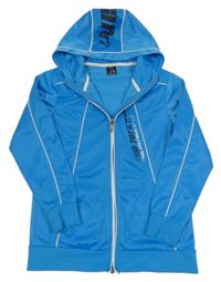 Modrá športová prepínaci mikina s kapucňou