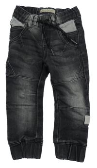 Černé teplákové cuff rifle Pocopiano