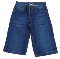 Tmavomodré riflové kraťasy 