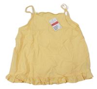 Nové - žltý krepový top H&M
