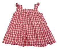Ružovo-biele kockované šaty Primark