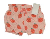 Ružové kraťasy s jablky Mothercare