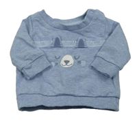 Svetlomodrá mikina s ňufáčikom  Mothercare