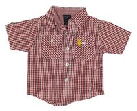 Červeno-bílá kostkovaná košile U.S polo assn.