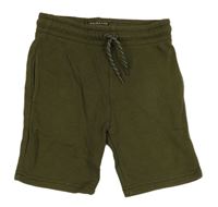 Khaki teplákové kraťasy Primark