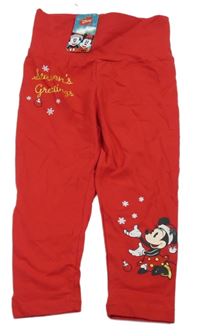 Nové - Červené legíny s Minnie Disney