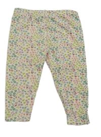 Béžové kvetované legíny John Lewis