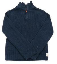 Tmavomodrý sveter H&M