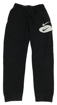 Černé tepláky s logem Nike