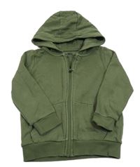 Khaki prepínaci mikina s kapucňou F&F