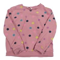 Ružovo-farebná bodkovaná á mikina M&S