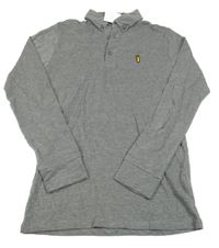 Nové - Šedé melírované polo triko Next