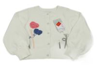 Nové - Biely prepínaci sveter s obrázkami Primark