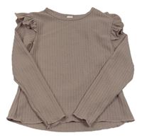 Starofialové úpletové tričko s volánikmi Shein