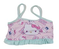 Svetloružová -mintová plavková lambáda s Hello Kitty