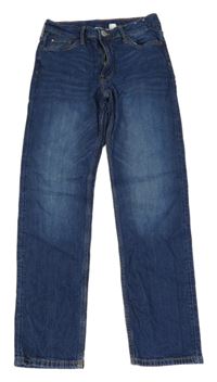 Tmavomodré slim fit rifle H&M