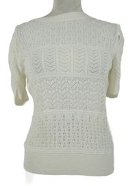 Dámské bílé vzorované pletené tričko Next 