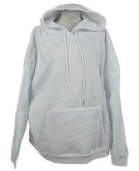 Dámska biela mikina s potlačou a kapucňou Shein