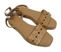 Nové - Dámské béžové kožené sandálky/espadrilky Next vel. 41