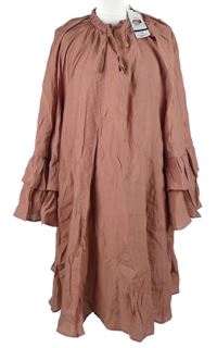 Nové - Dámské starorůžové volné šaty F&F