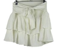 Dámská bílá vrstvená žabičková sukně a mašlí Shein 