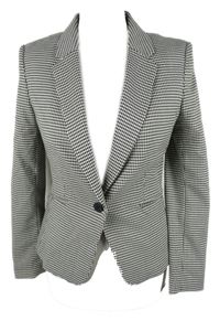 Dámske čierno-biele vzorované sako H&M