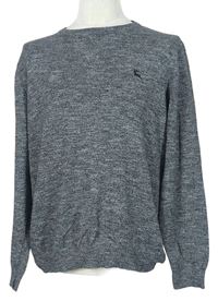 Pánsky sivý melírovaný sveter F&F