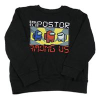 Čierna mikina s Among Us