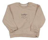 Svetloružová mikina s nápisom George