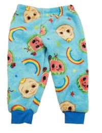 Azurové chlpaté tepláky s Cocomelon