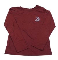 Mahagonové triko s dinem H&M