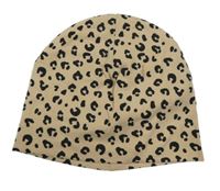 Béžová bavlněná čepice s flíčky H&M