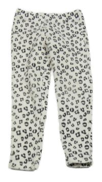 Biele zamatové legíny