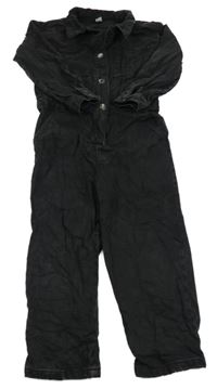 Černý riflový kalhotový overal TU