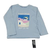 Nové - Světlemodré triko s potiskem Dunnes