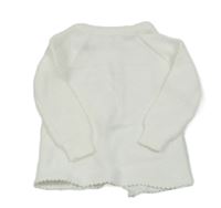 Bílý pletený cardigan
