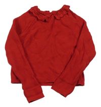 Červený crop sveter Next