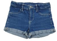 Tmavomodré elastické rifľové kraťasy Denim Co.