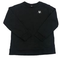 Čierna mikina s vyšitým logom River Island