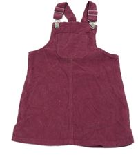 Tmavoružové menšestrové na traké šaty M&Co.