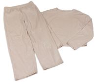 Světlerůžové plyšové pyžamo s hvězdami Primark