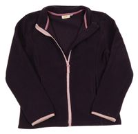 Lilková fleecová propínací mikina 