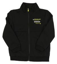 Nové - Čierna prepínaci mikina s nápisom Principles