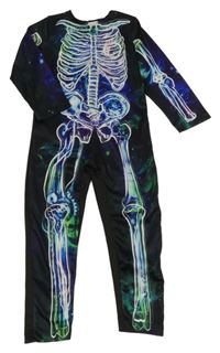 Kostým - Černý overal s kostmi F&F