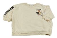 Světlebéžová oversize mikina s Minnie Next