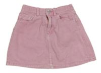 Svetloružová rifľová sukňa H&M