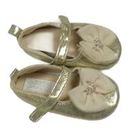 Zlaté cápačky s mašlí vel. 19